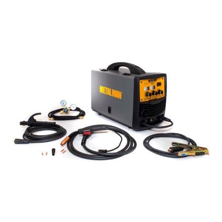 Metal Man Work Gear Metal Man MP140T Inverter Powered 120V Multi-Process Welder, 10 ft Torch Length, 20 Amp Input MP140T